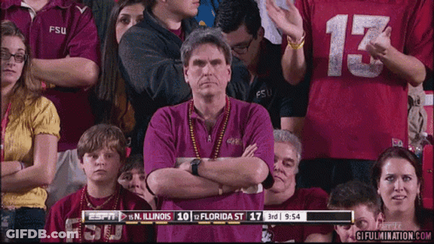 Florida State Disappointed Fans GIF