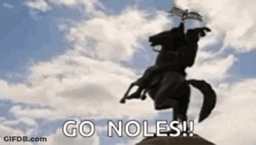 Florida State Go Noles Statue GIF