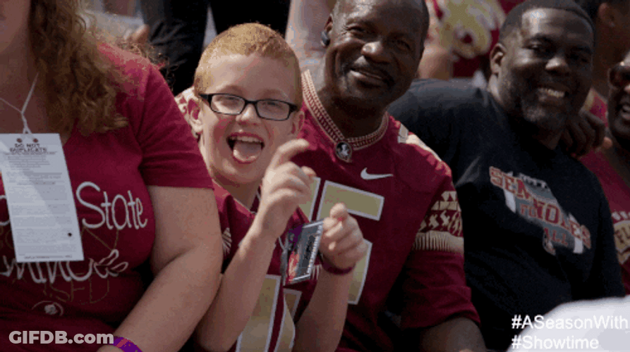 Florida State Little Boy Guns Motion To The Camera GIF