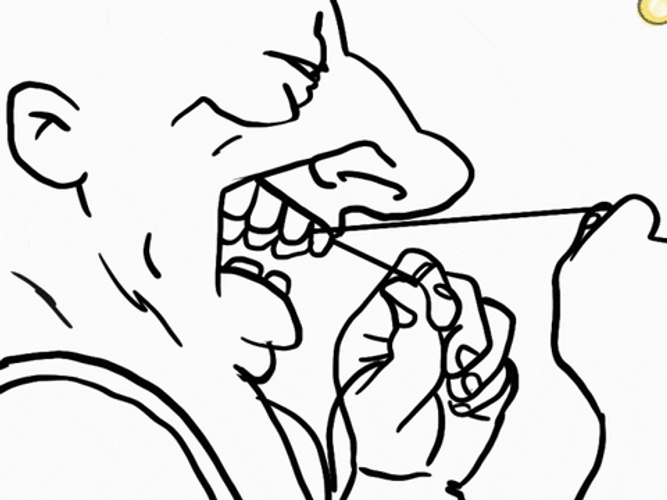 Floss Animation Cartoon GIF