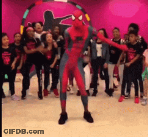 Floss The Spider Man Dance GIF