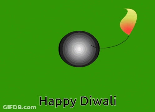 Flower With Happy Diwali GIF