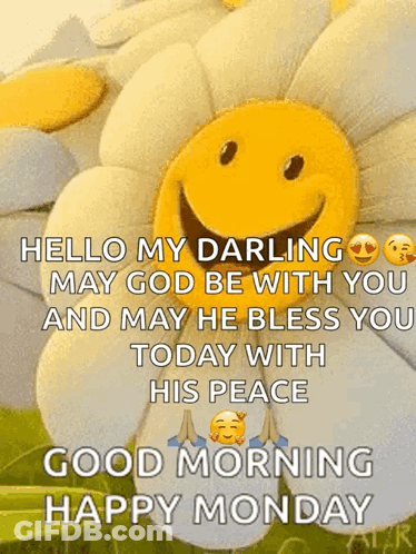 Flower With Smile Face GIF