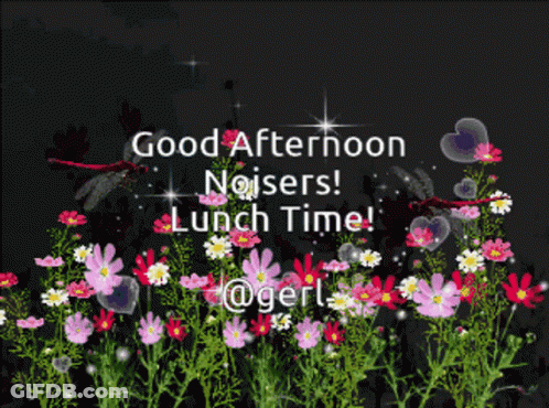 Flowers Good Afternoon Noisers Lunch Time GIF