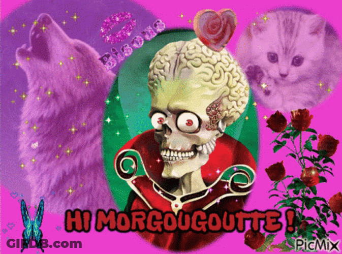 Flowery Cars Mars Attacks Greetings GIF