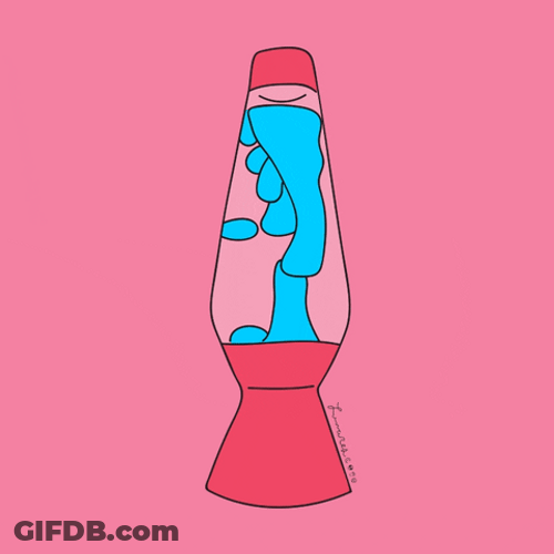 Flowing Blue Lava Lamp GIF