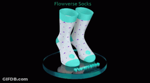 Flowverse Socks GIF