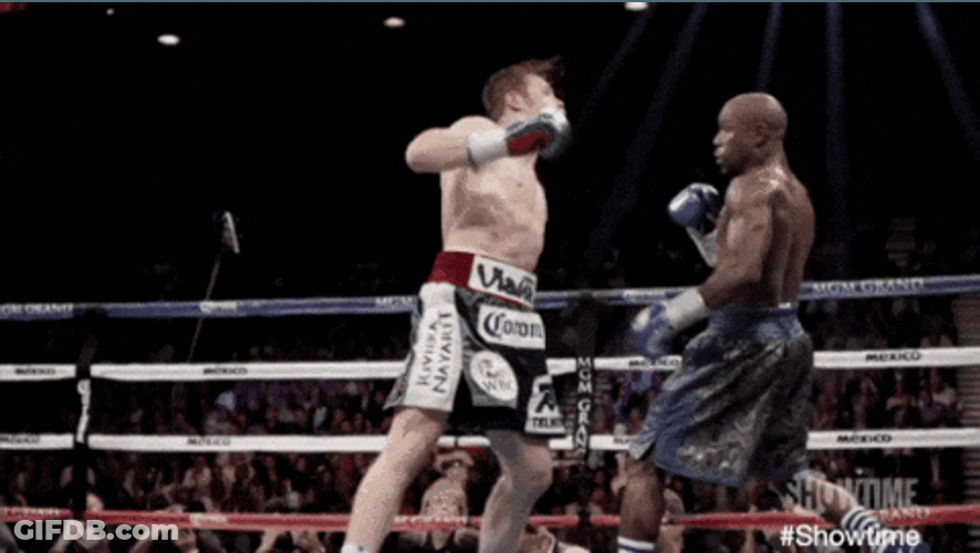 Floyd Mayweather Dodging Punch GIF