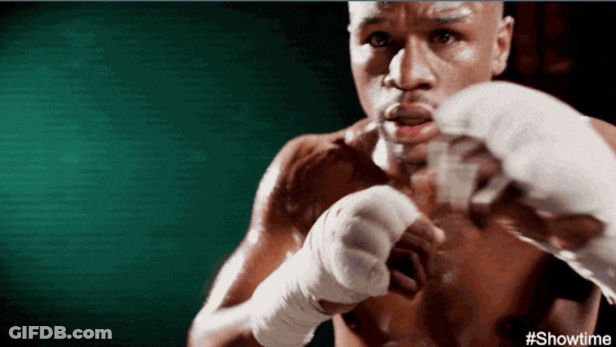Floyd Mayweather Giving Punches GIF