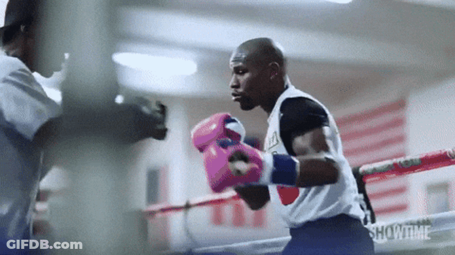 Floyd Mayweather In Sparring Session GIF