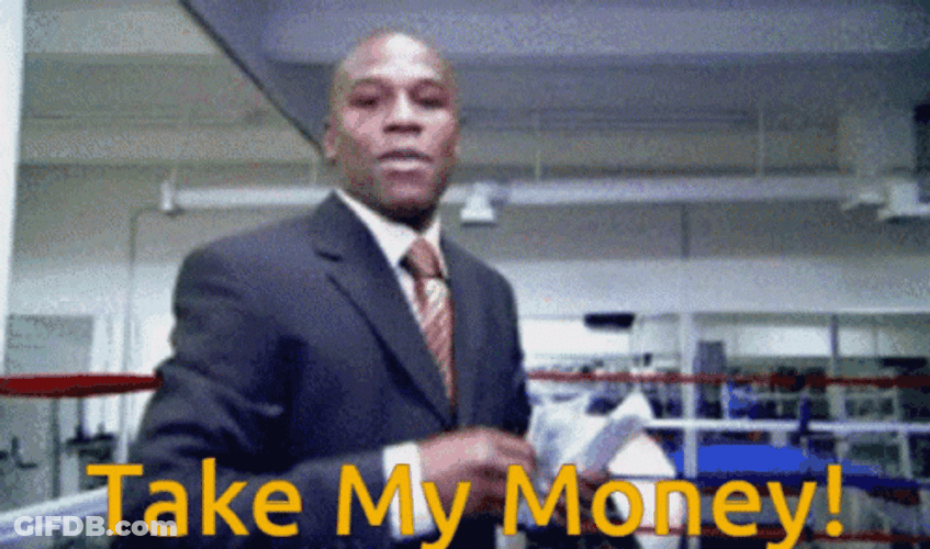Floyd Mayweather Jr Take My Cash GIF