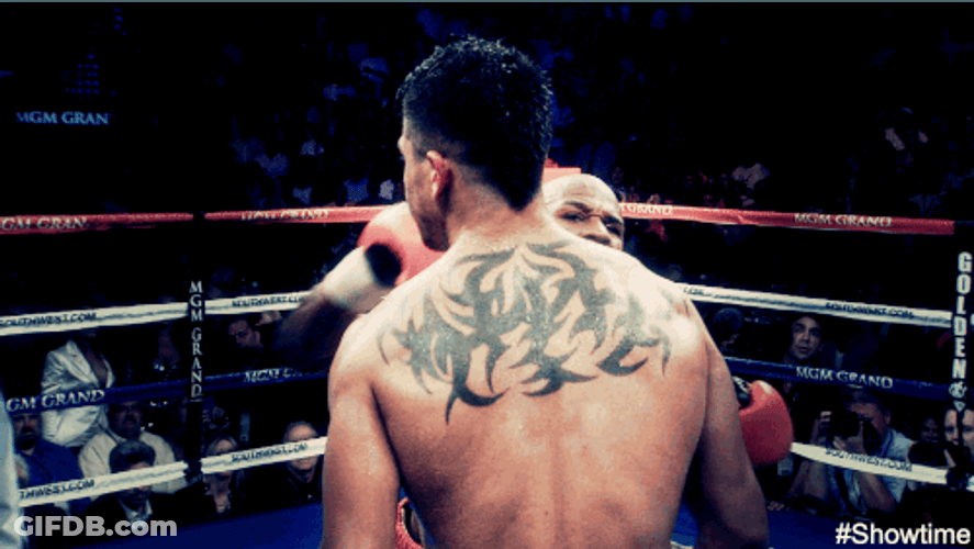 Floyd Mayweather Knocking Out Opponent GIF