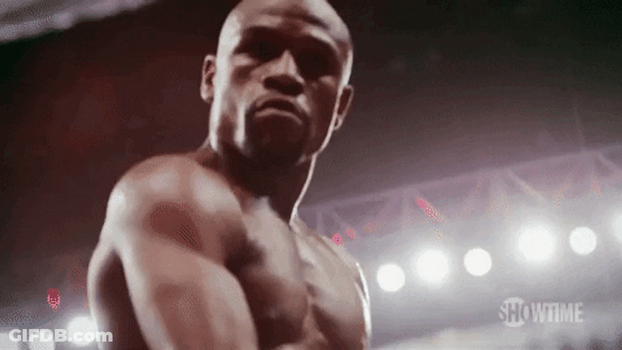 Floyd Mayweather Puckering Up GIF