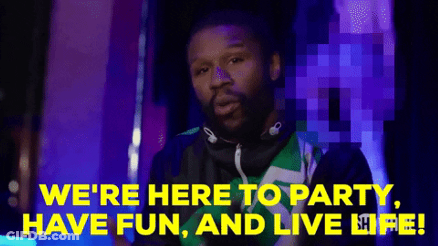 Floyd Mayweather Were Here To Party GIF