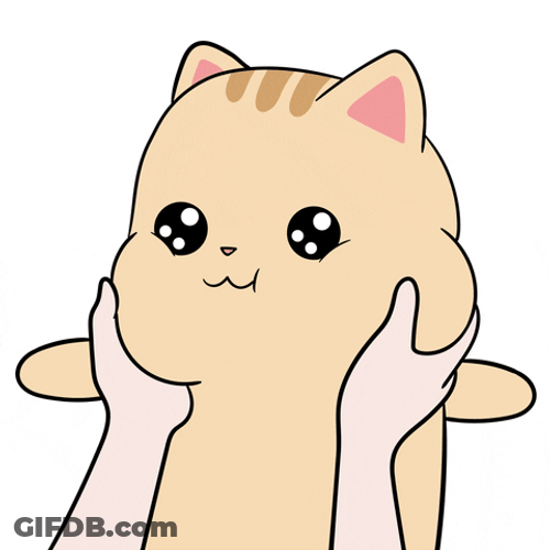 Fluffy Brown Kawaii Cat GIF