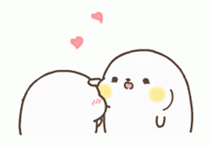 Fluffy Cartoon Head Pat GIF