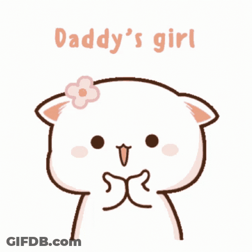 Fluffy Cat Daddy's Girl GIF