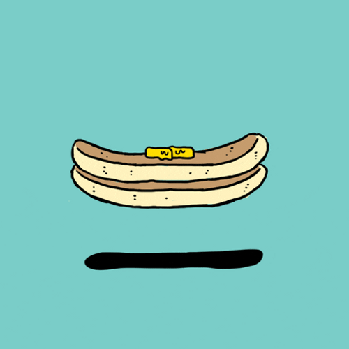 Fluffy Cute Cartoon Pancakes Butter GIF