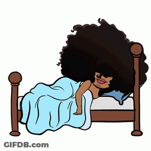 Fluffy Hair Sleeping Beauty GIF