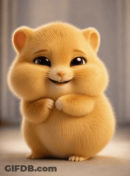 Fluffy Kitten Sitting Next To Steaming Coffee Cup GIF