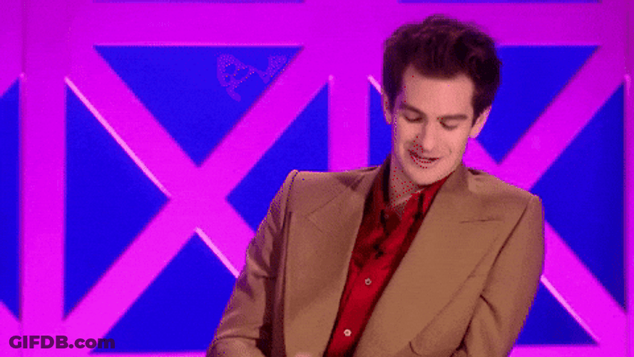 Flustered Andrew Garfield Fanning Himself GIF