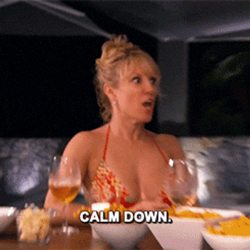 Flustered Calm Down Real Housewives GIF
