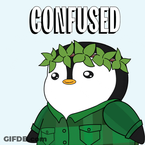 Flustered Pudgy Penguin GIF