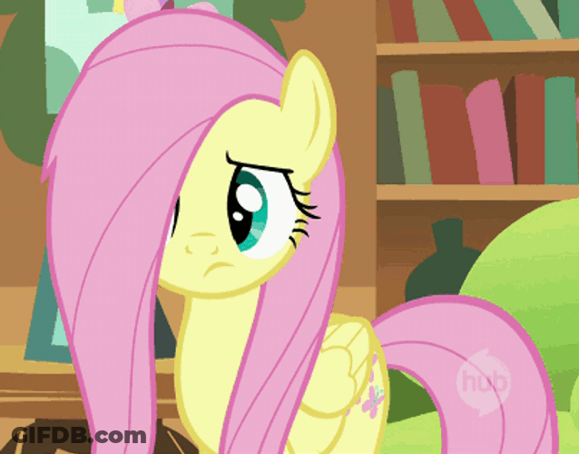 Fluttershy Being Bored GIF