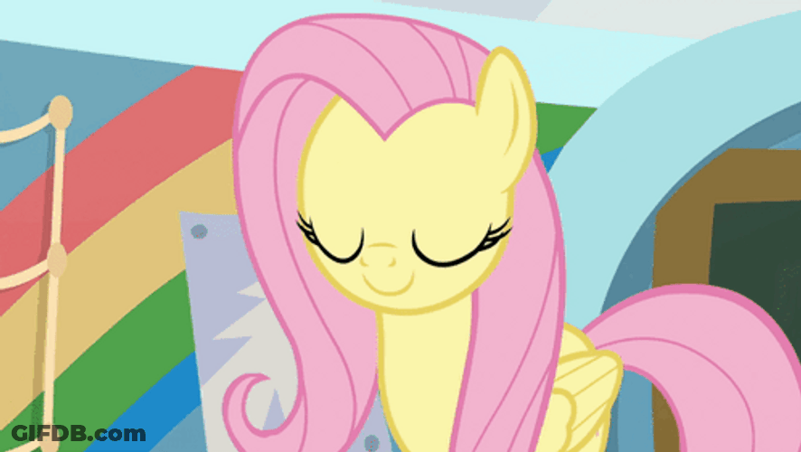 Fluttershy Being Shy GIF