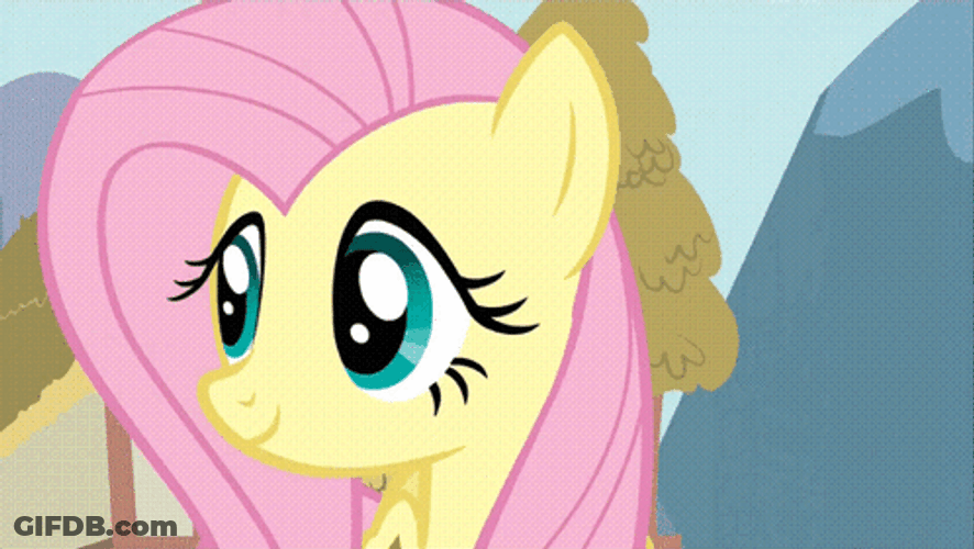 Fluttershy Cheeks Blushing GIF