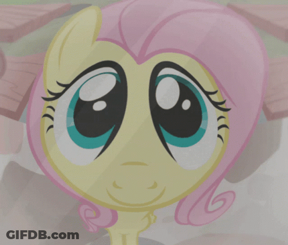 Fluttershy Distorted Face GIF