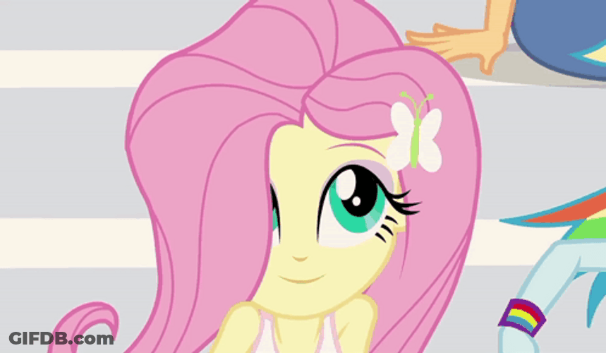 Fluttershy In Blooming Mood GIF