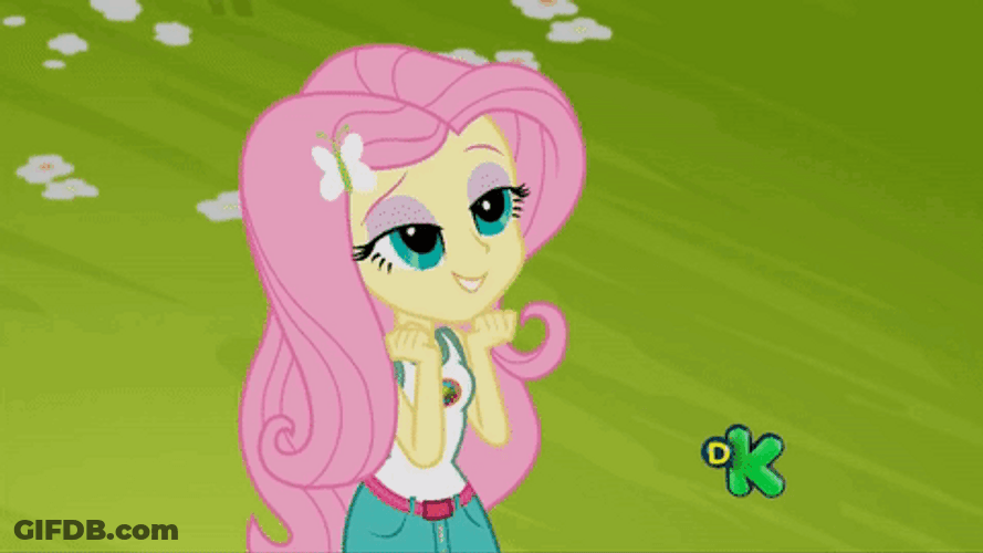 Fluttershy In Human Form GIF