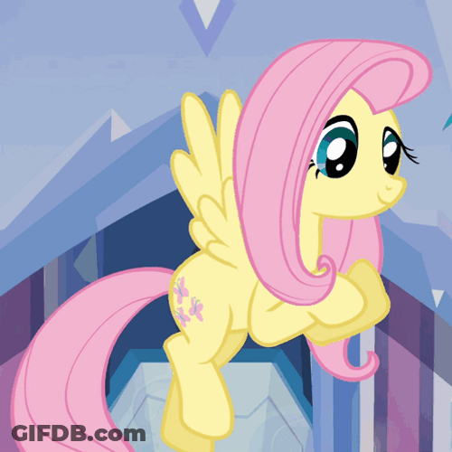Fluttershy In So Much Excitement GIF