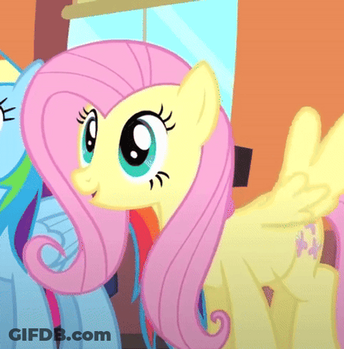 Fluttershy Look Of Amusement GIF