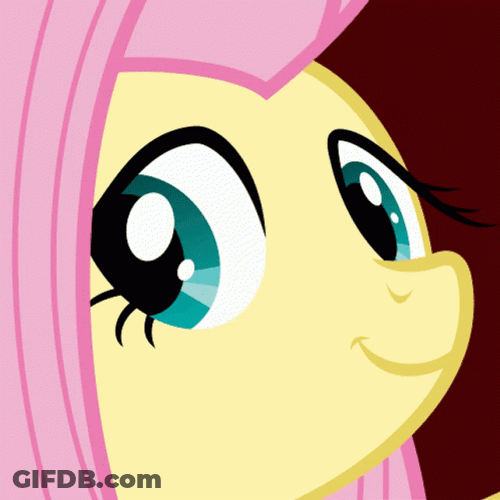 Fluttershy Looking Lovely GIF