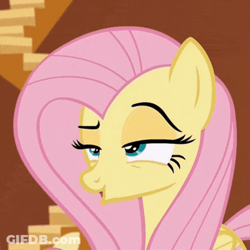 Fluttershy Silly Look GIF