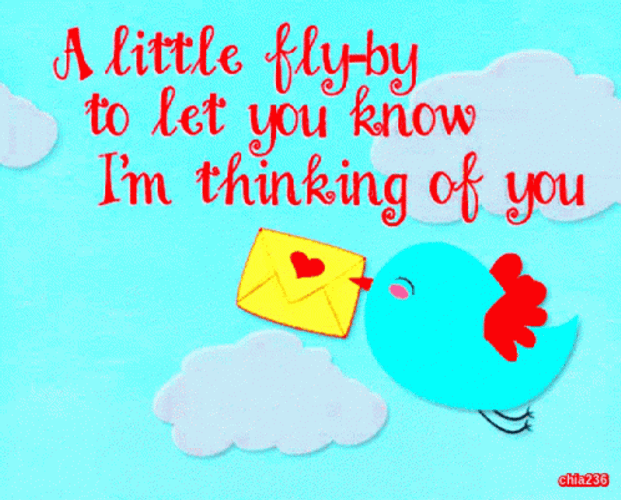 Fly By Letter Just Saying Hi GIF