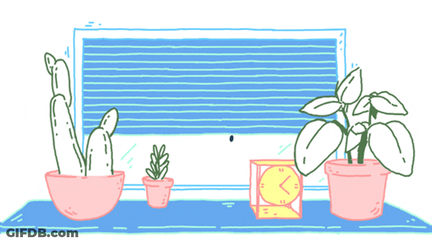 Fly Circling Plants Animation GIF