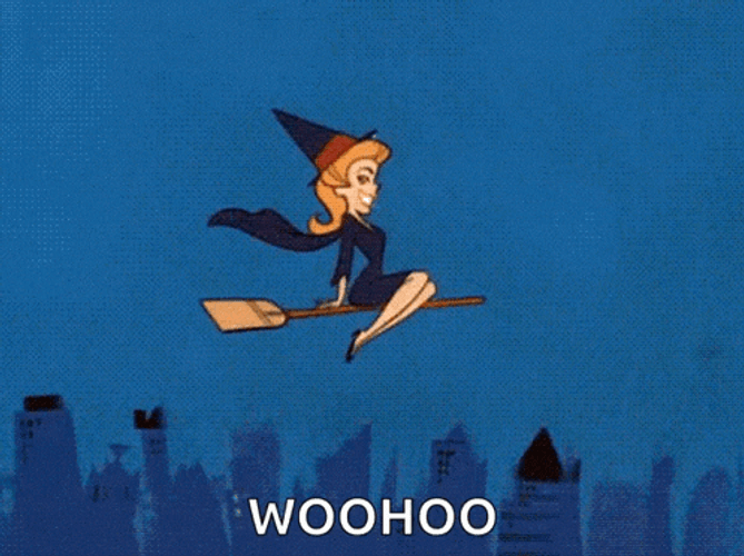 Fly Witch GIF