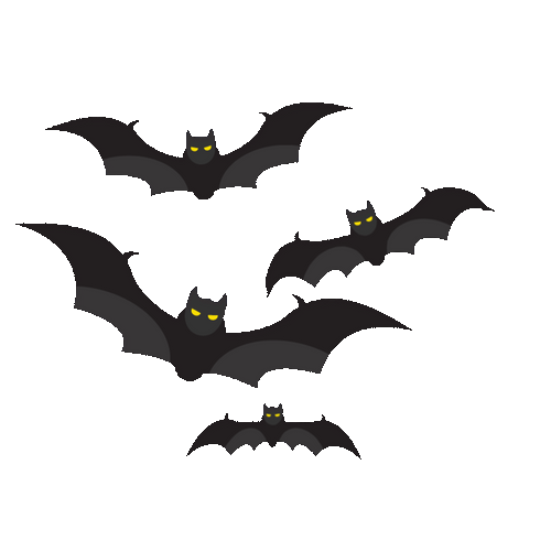 Flying Bats Cartoon GIF