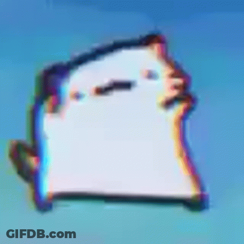 Flying Bread With Face GIF