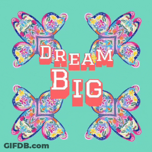 Flying Butterfly Happy College Dream Big GIF