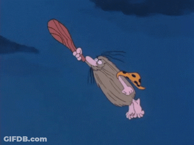 Flying Captain Caveman GIF