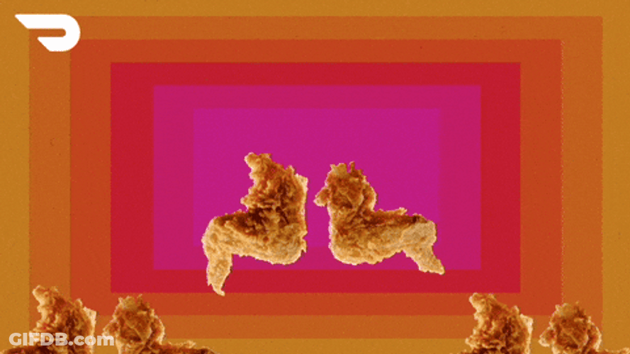 Flying Chicken Wing Loop GIF