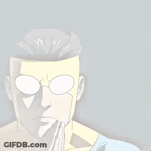Flying Comic Character In Blue And Yellow Suit GIF