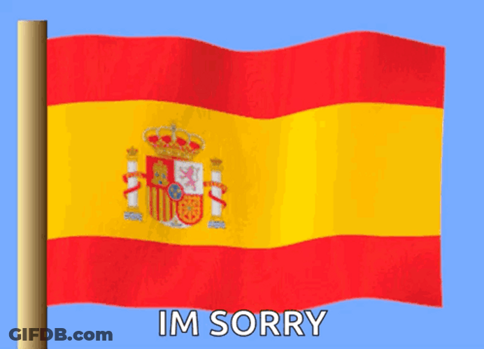 Flying Flag Spain I'm Sorry GIF