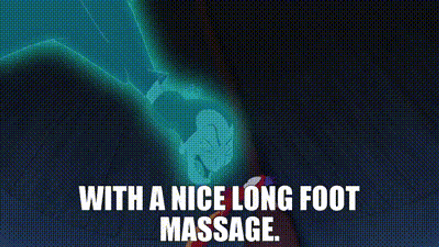 Flying Ghost Wishing For A Nice Foot Massage GIF