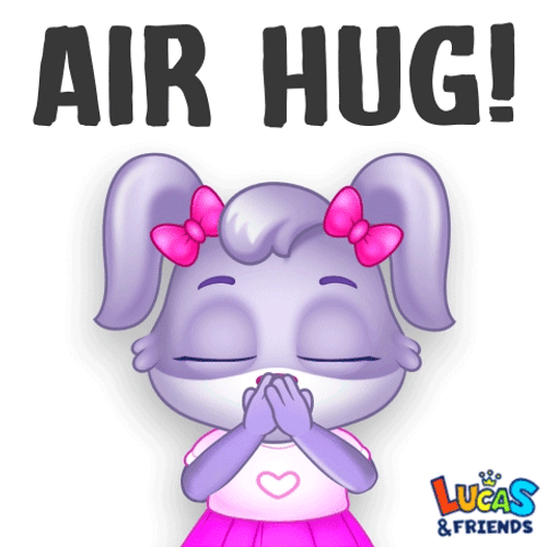 Flying Kiss Air Hug Emoji GIF