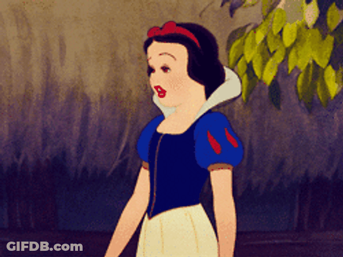 Flying Kiss By Snow White GIF